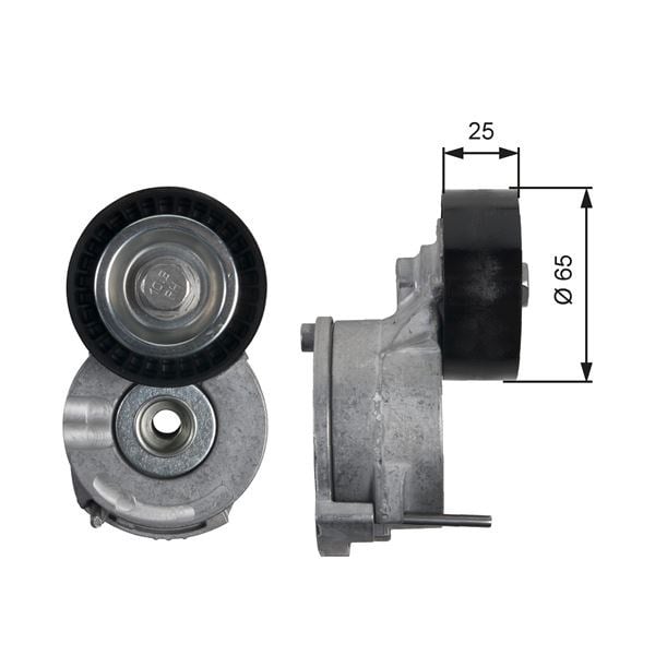 Opel Zafira Vivaro C Peugeot 3008 Alternatör Gergi Rulmanı Kütüklü 2.0 HDI GATES