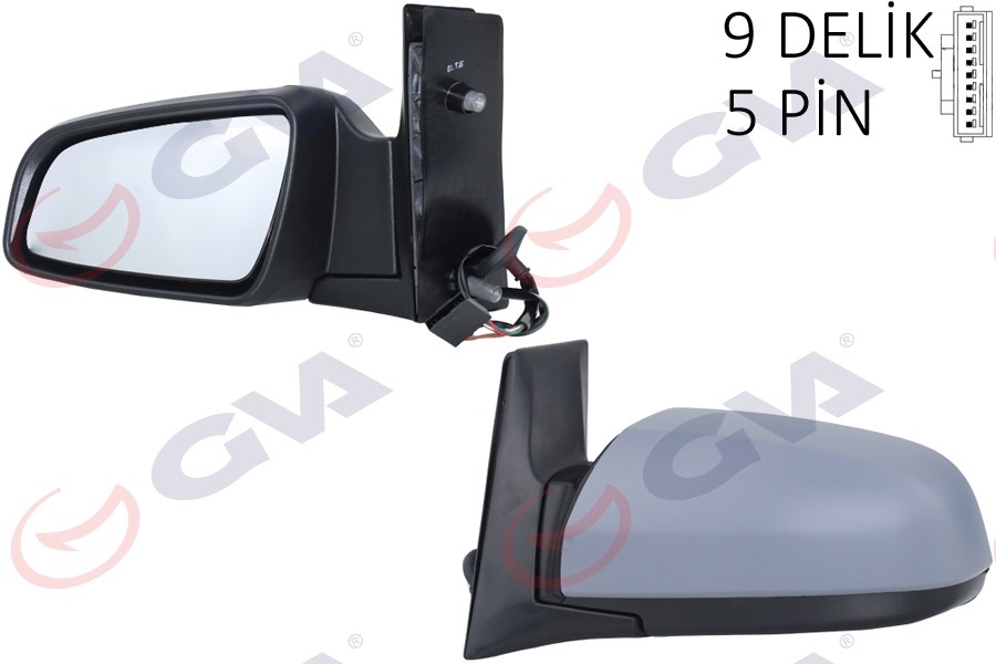 Opel Zafira B Dış Dikiz Aynası Sol Elektrikli Isıtmalı Astarlı Asferik GVA