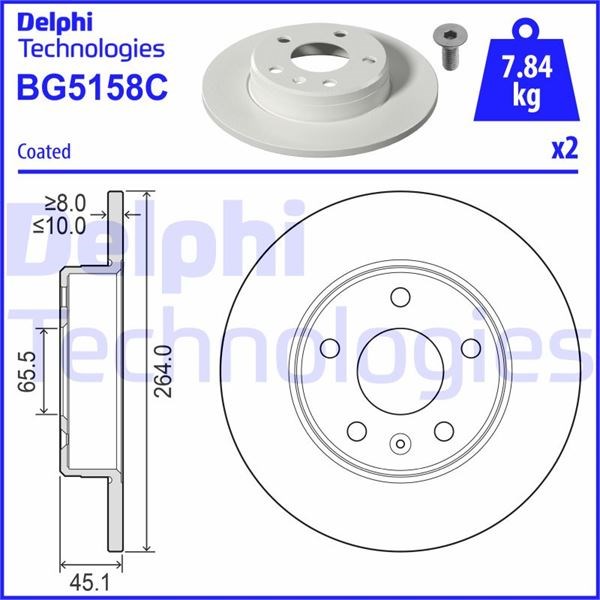Opel Zafira B Arka Fren Aynası DELPHI