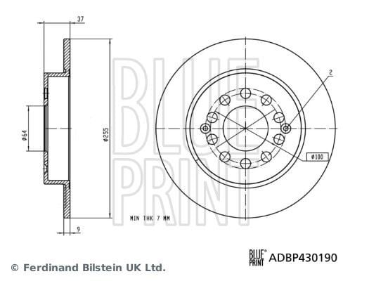 MG ZS Fren Diski BLUEPRINT