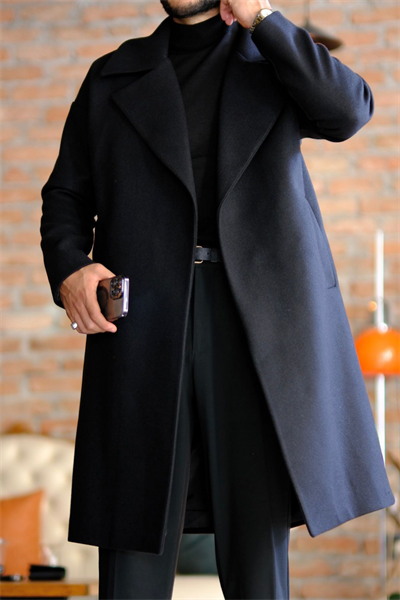 Oxford Oversize Old Money Siyah Kaban