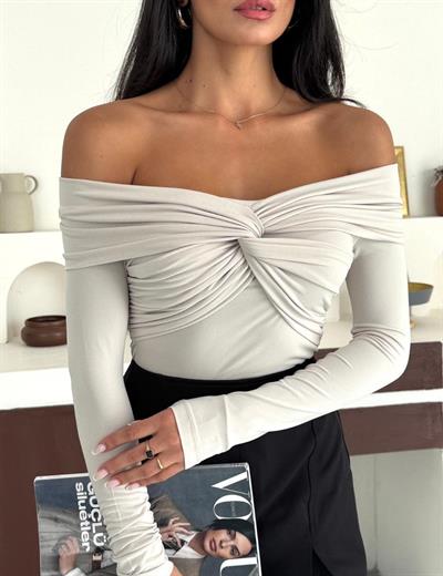 Düğüm Detay Body Bej
