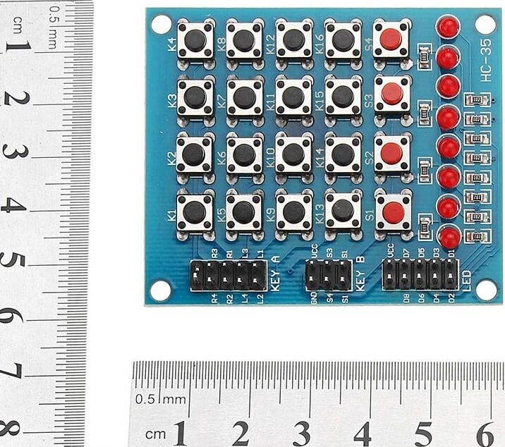 YL-4 Matrix Keyboard Tuş Takımı Modülü Arduino Uyumlu (8 Led)