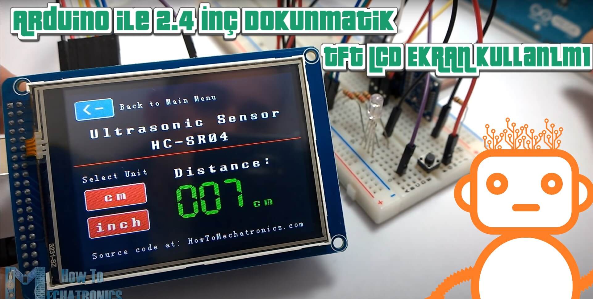 Arduino ile 2.4 İnch TFT LCD Dokunmatik Ekran Kullanımı (ILI9341) | Robocombo