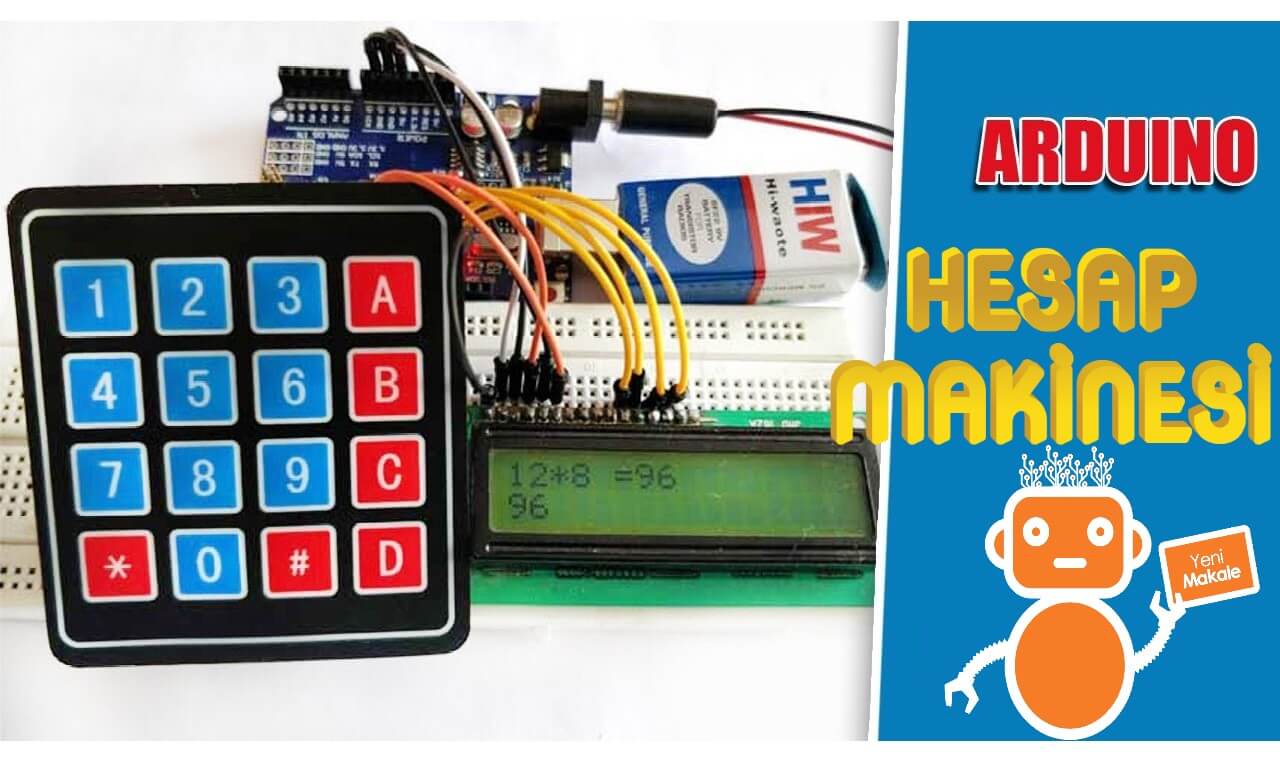 Arduino ile Hesap Makinesi Yapımı (4x4 Membran KeyPad) | Robocombo