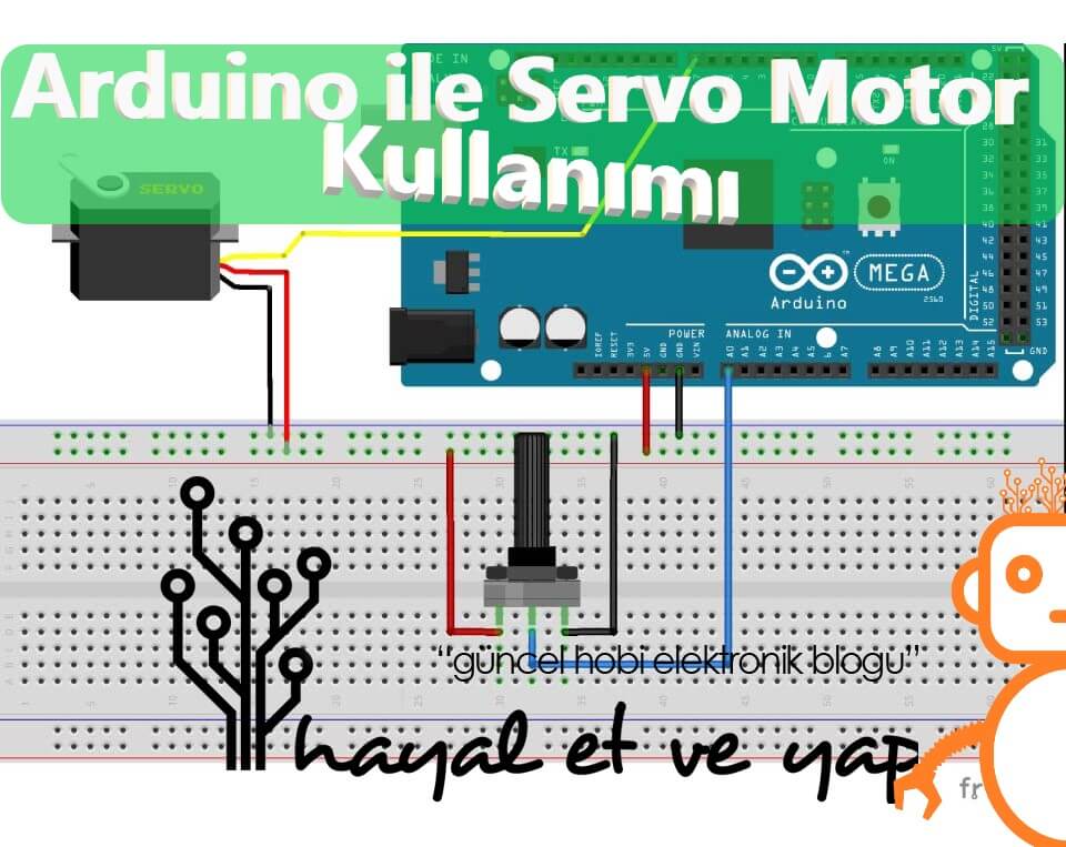Arduino ve Potansiyometre ile Servo Motor Kullanımı | Robocombo