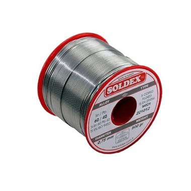 0.75mm 500gr Soldex Lehim Teli (%60 Kalay / %40 Kurşun)