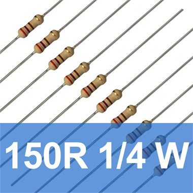 150R 1/4W Direnç (10 Adet) 150 Ohm