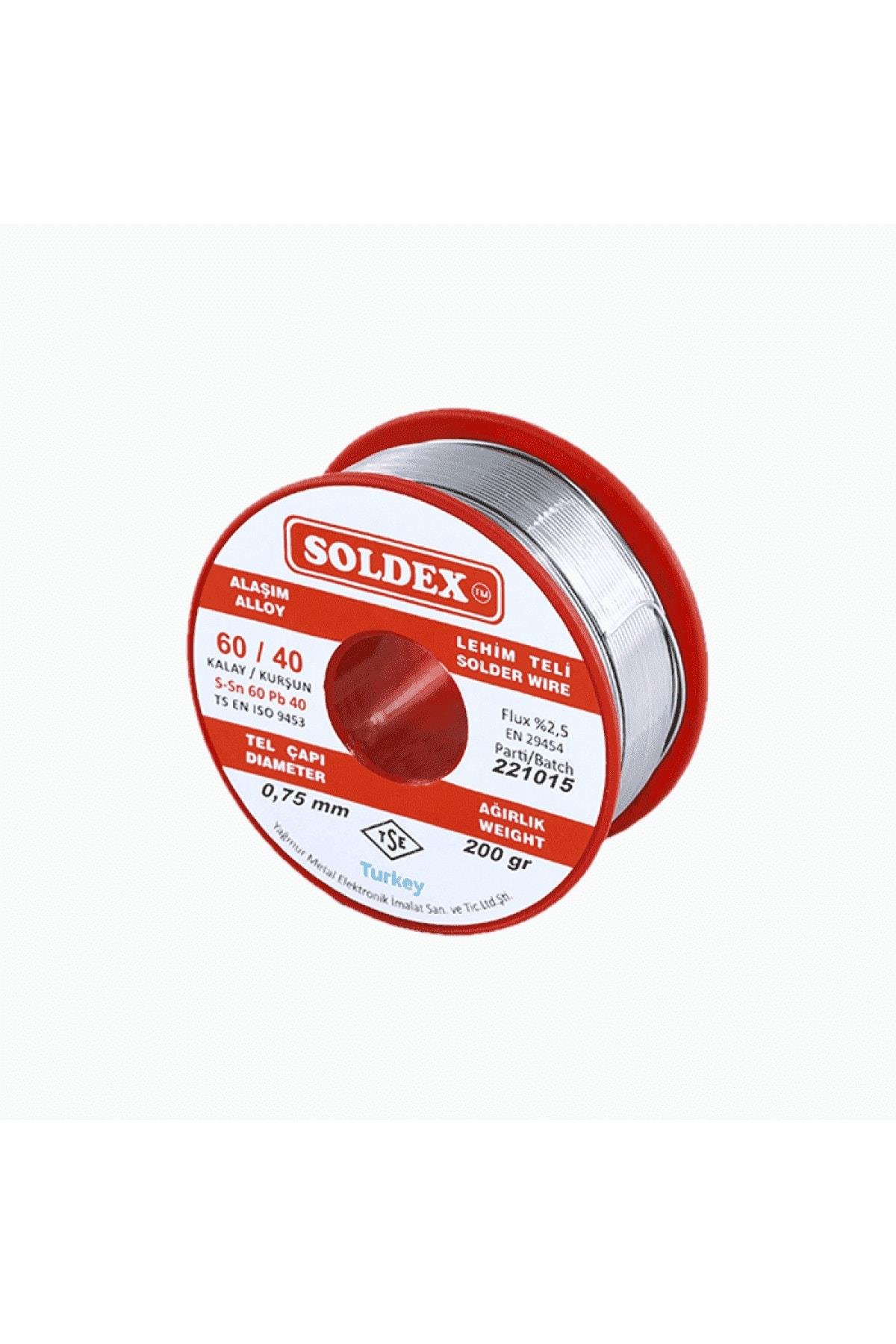 200g 0,75mm Lehim Teli (%60 Kalay / %40 Kurşun)