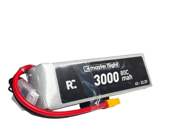 22.2V Li-po Pil - 3000mah 80C 6s Lityum Polymer Batarya