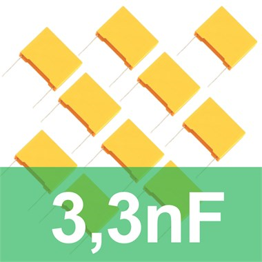 3.3nF Polyester Kondansatör (10 Adet) Film Kapasitör
