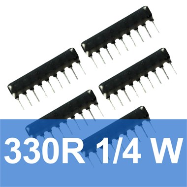 330R 8+1 Sıra Direnç (5 Adet) 330 Ohm