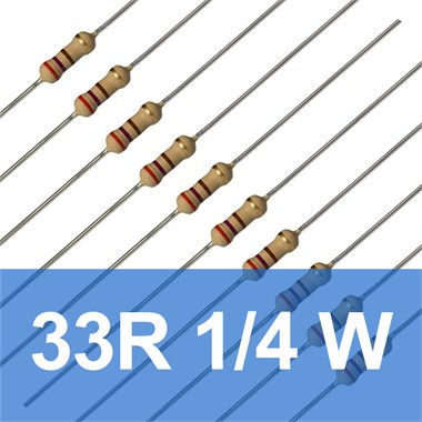 33R 1/4W Direnç (10 Adet) 33 Ohm