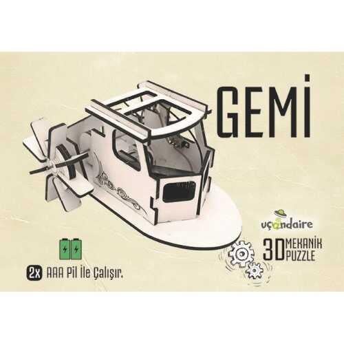 3d Mekanik Puzzle  Eğitici Oyuncak  Gemi