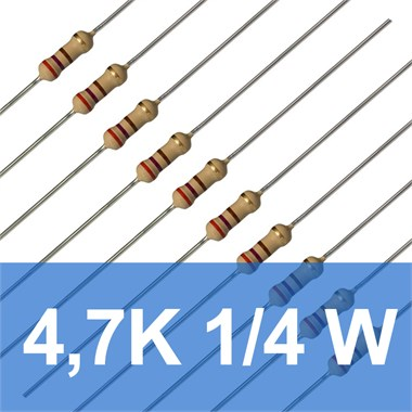 4.7K 1/4W Direnç (10 Adet)