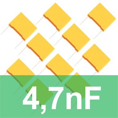 4.7nF Polyester Kondansatör (10 Adet) Film Kapasitör