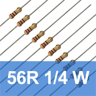 56R 1/4W Direnç (10 Adet) 56 Ohm
