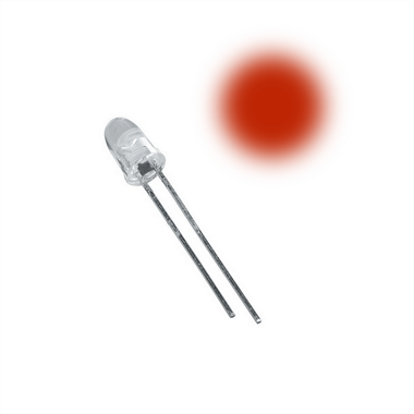 5mm Flaşör Kırmızı LED 2 Pin