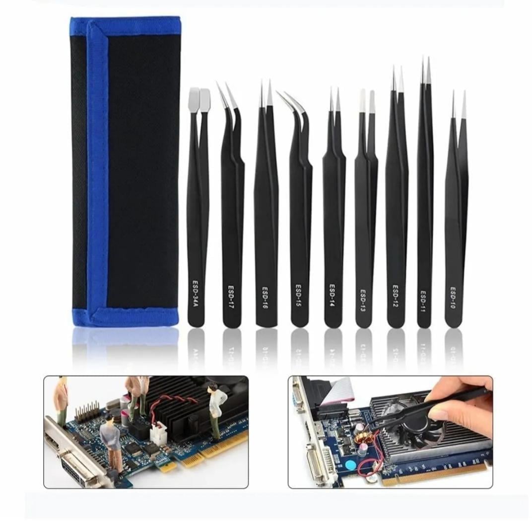 9 Parça Paslanmaz Çelik Cımbız Seti