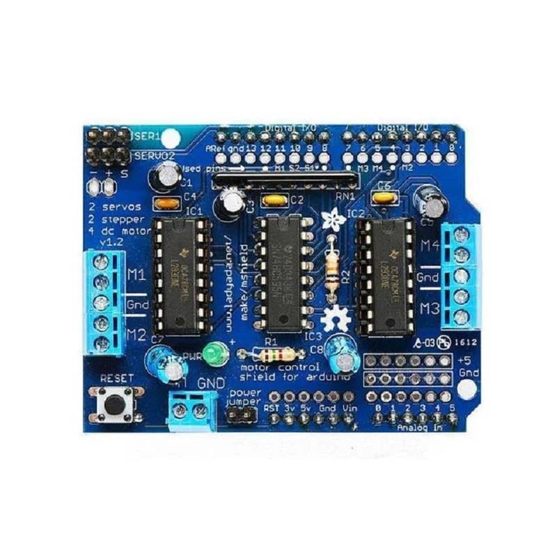 Arduino Motor Kontrol Shield 2 Adet Soğutucu İlave