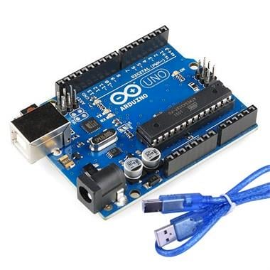 Arduino UNO R3 Klon (orijinal - Atmega328P DIP Chipset)  - USB Kablo Hediyeli 