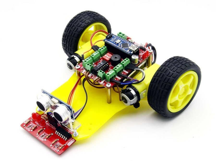 DuoBot Çizgi İzleyen ve Engelden Kaçan Robot (dem