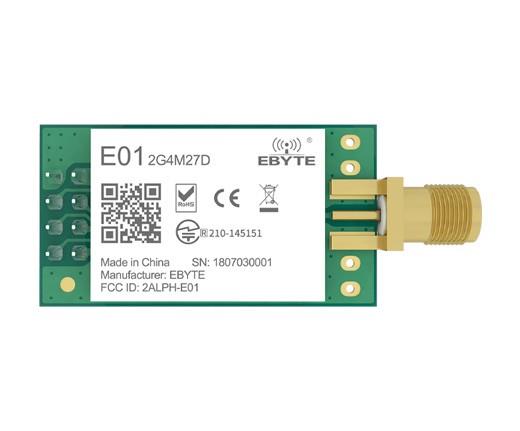 EBYTE E01-2G4M27D NRF24L01P 2.4 - 2.525 GHZ 5Km Menzilli Lora Modülü