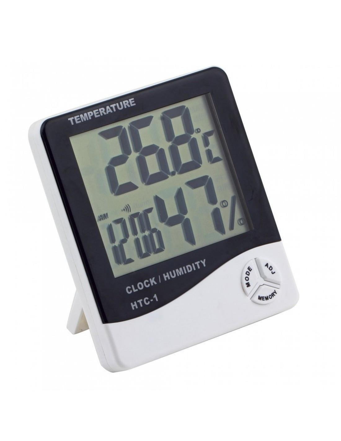 HTC-1 Dijital Termometre Saat Nem ve Sıcaklık Ölçe