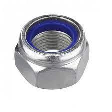 M4 Fiberli Somun DIN985 Çelik Beyaz