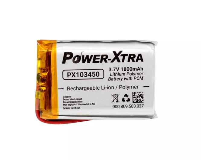 Power-Xtra PX103450 1S 3.7V 1800 mAh Li-Po Pil - Devreli