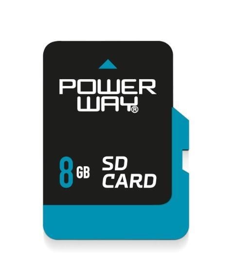 Powerway 8GB MicroSD + SD Adaptörü