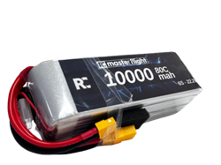22,2V Li-po Pil 10000mAh 65C 6s Lityum Polymer Batarya