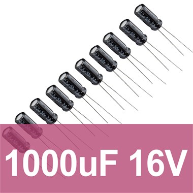 1000uF 16V Elektrolitik Kondansatör (10 Adet)