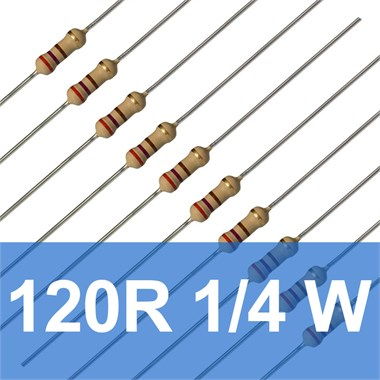 120R 1/4W Direnç (10 Adet) 120 Ohm