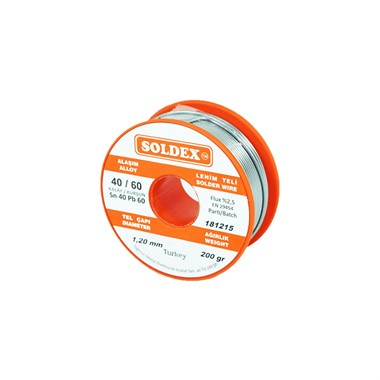 200g 1,20mm Lehim Teli (%60 Kalay / %40 Kurşun)