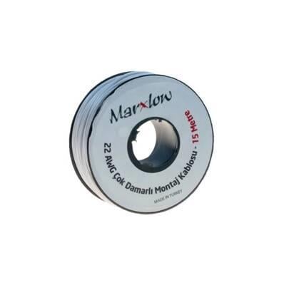 22 AWG Çok Damarlı Montaj Kablosu 15M Beyaz