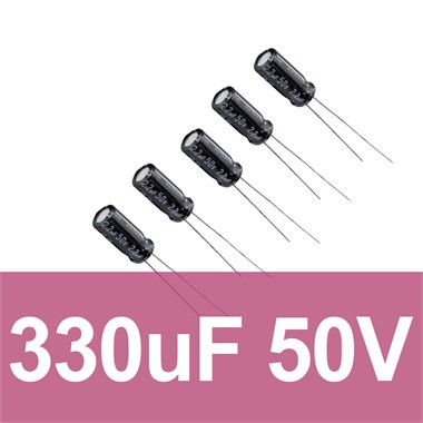 330uF 50V Elektrolitik Kondansatör (10 Adet)