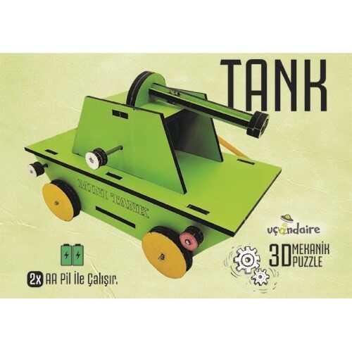 3d Mekanik Puzzle  Eğitici Oyuncak  Tank
