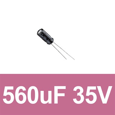560uF 35V Elektrolitik Kondansatör (10 Adet)