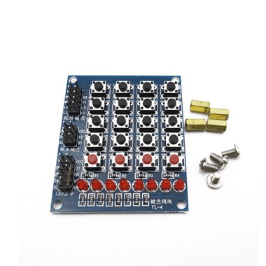 8 Led'li 4x4 Keypad Modül (YL-4 Matrix Keyboard Tuş Takımı)