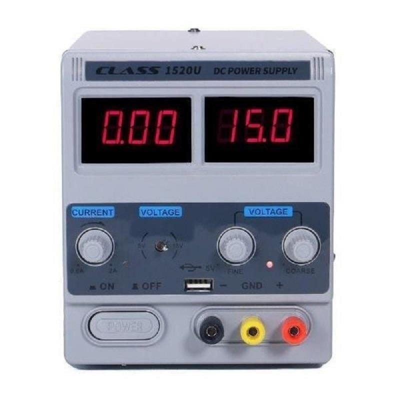 Class 1520U 0-15V 2A USB Girişli Ayarlı Güç Kaynağı