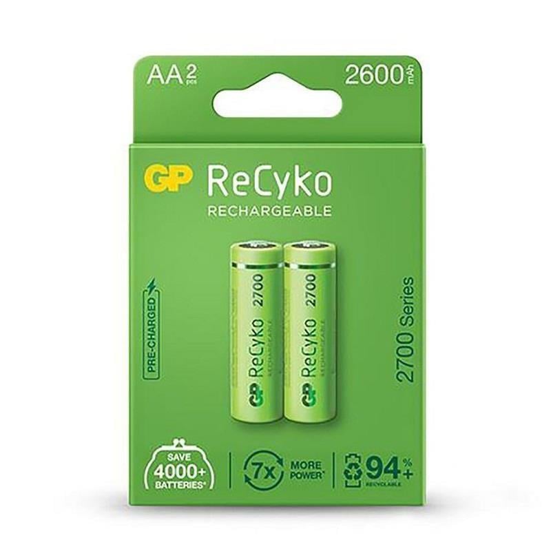 GP ReCyko GP270AAHCE-2EB2 2600 mAh Şarj Edilebilir AA Kalem Pil 2'li Paket