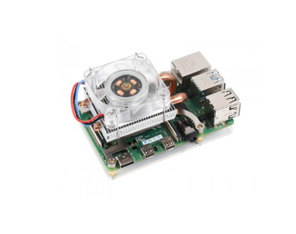ICE Tower CPU Soğutma Fanı - Raspberry Pi 4B/3B+/3B Uyumlu