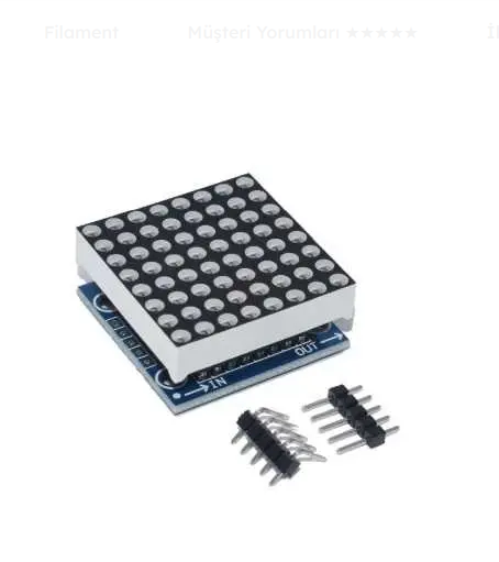 MAX7219 Arduino 8x8 Dot Matrix Modülü