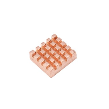 Raspberry Pi Uyumlu Bakır Soğutucu Blok 12x13x5mm