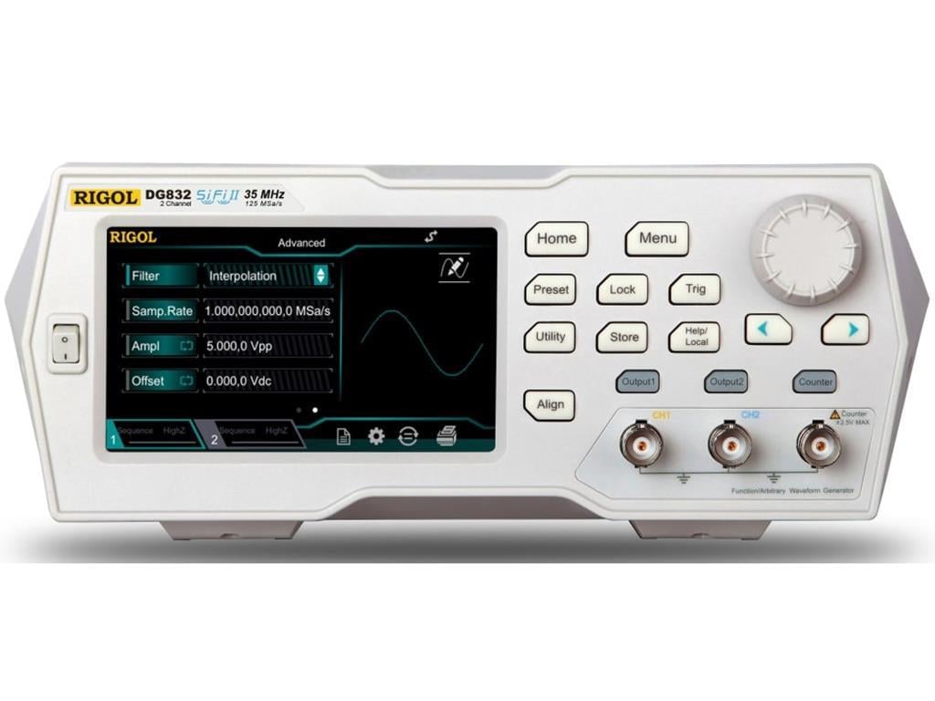Rigol DG832 / 35MHz 2 Kanallı 16bit Fonksiyon - Keyfi Dalgaformu Sinyal Jeneratörü