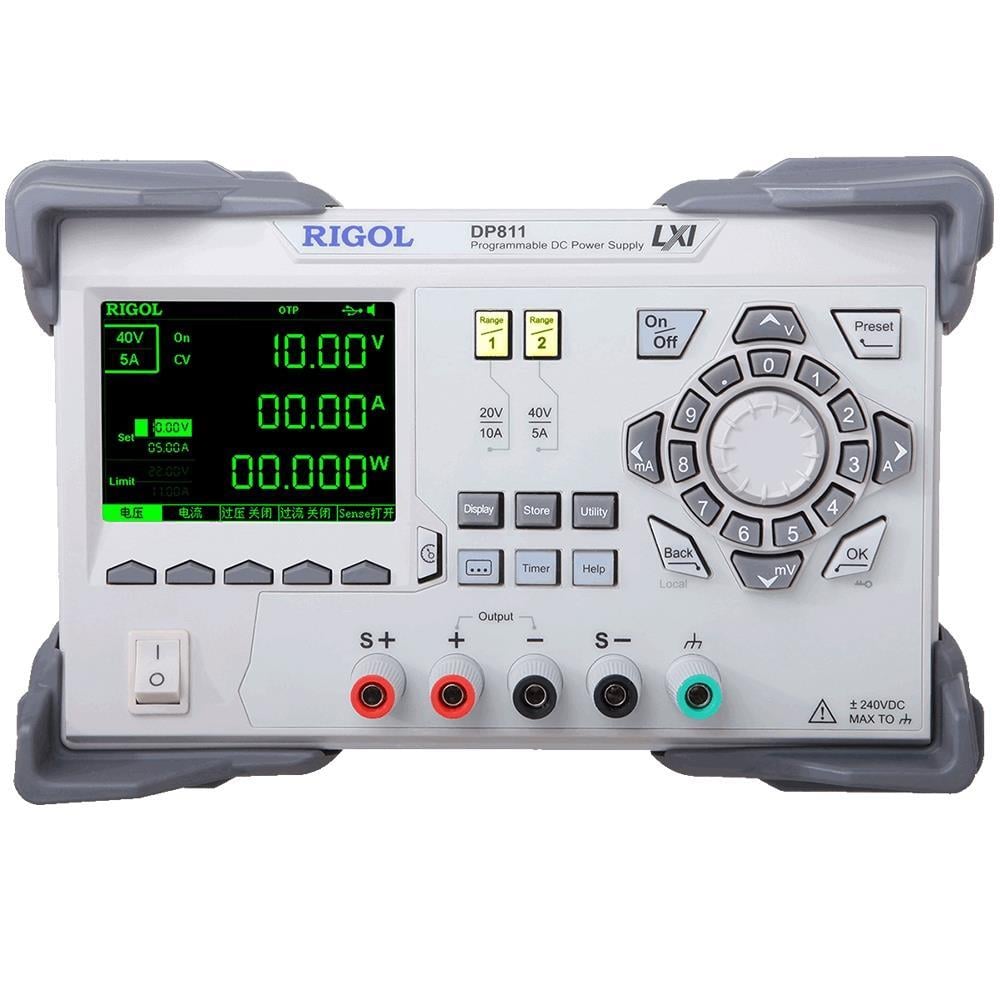 Rigol DP811 200W Tek Çıkış Çift Kademe ( 40V / 5A  veya 20V / 10A) Programlanabilir DC Güç Kaynağı