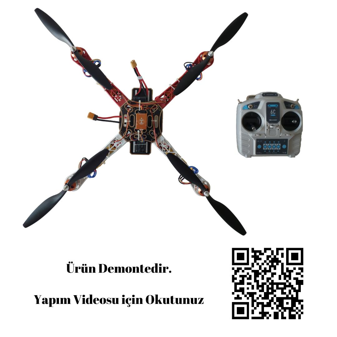 Süper Multikopter Seti - Kendin Yap Drone Kiti (Multicopter) (Videolu)