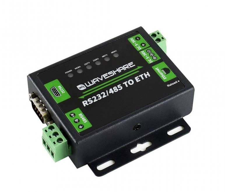 Waveshare  Endüstriyel RS232/RS485 - Ethernet Dönü