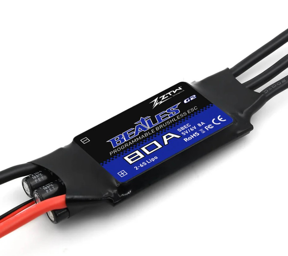 ZTW Beatles G2 80A ESC 32-Bit 2-6S (SBEC 5-6V 8A) 
